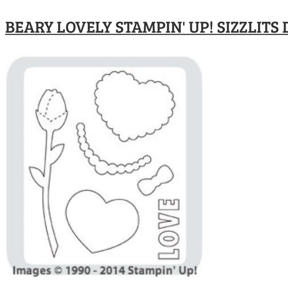 Build A Bear Workshop Dies, Sizzix & Sizzlets made for Stampin’ Up! - Picture 5 of 5